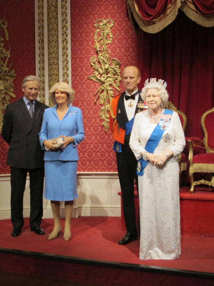 Filippo duca di Edimburgo con la Regina Elisabetta, Principe Carlo con Camilla